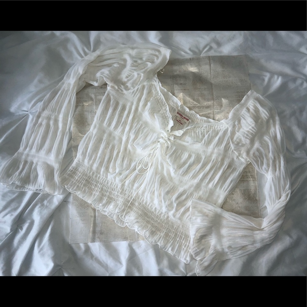 White Sheer Top